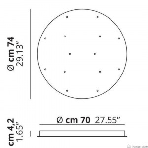 Studio Italia Design 154017 Cluster 14 крепление потолочное на 14 светильников