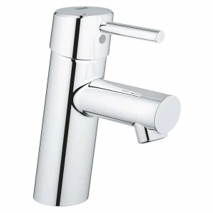 Смеситель для раковины GROHE Concetto с нажимным сливным гарнитуром, S-Size, хром (23931001)
