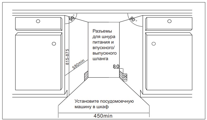 9185551 Встраиваемая посудомоечная машина LAUF DW-459 STDN-0129733 - Вид №12