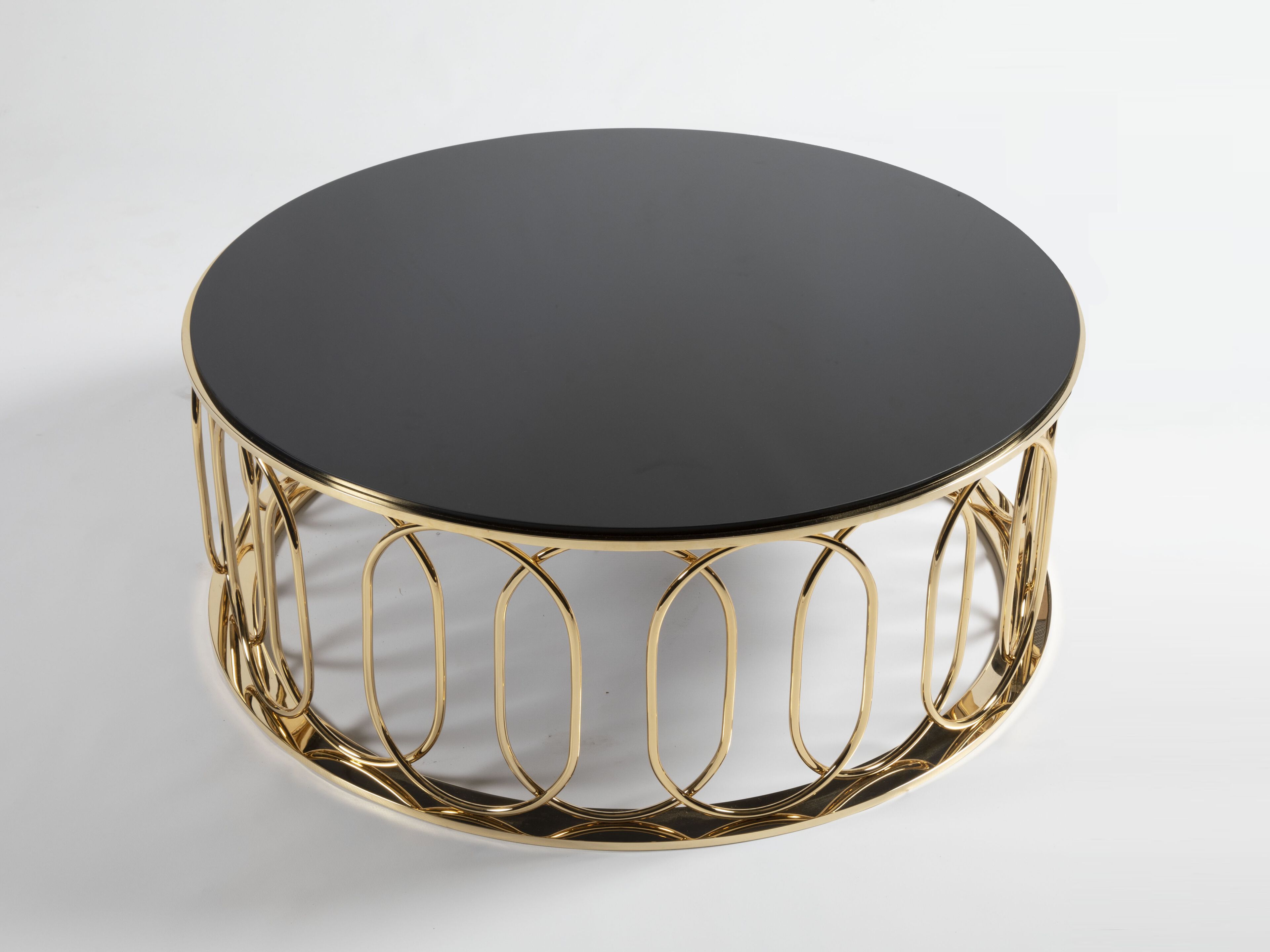 Журнальный столик из стали и стекла Galbiati Exclusive Interiors ARCH-00023524