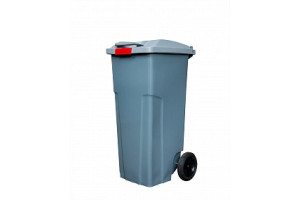 18640657 Мусорный контейнер 120 л с застежкой серый int -K 11120zGY INTELLPACK