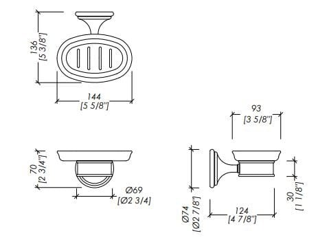 Керамическая настенная мыльница Devon&Devon Kalos ARCH-00110263 - Вид №2