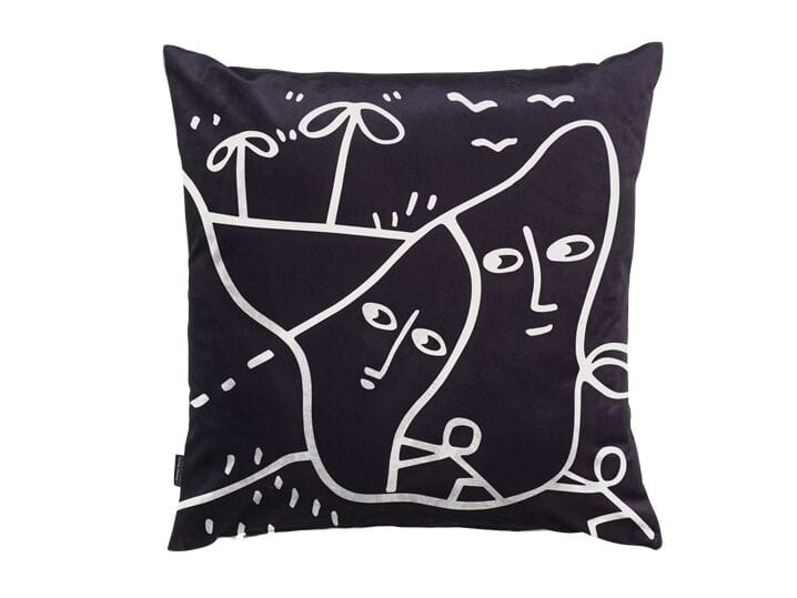 Квадратная подушка из ткани Qeeboo Linescapes ARCH-00007601