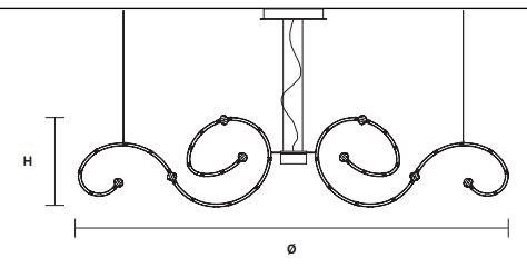 Masiero Светодиодная металлическая люстра с кристаллами Programs sun-id-1381911 - Вид №6
