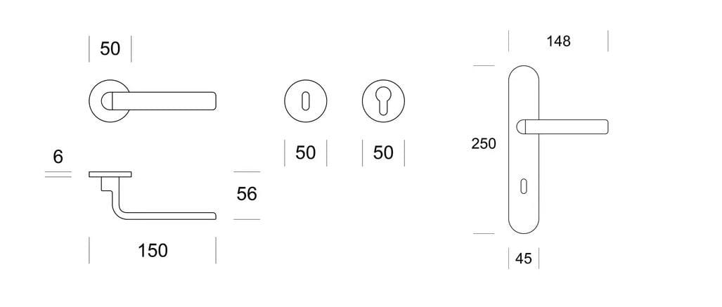 Латунная ручка на розетке Ento Zai ARCH-00146919 - Вид №9