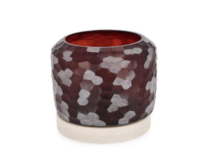 Стеклянный подсвечник