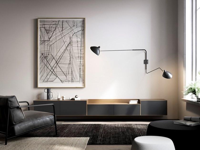 TREKU Низкая лакированная тумба под ТВ Lauki sun-id-1461777 - Вид №3