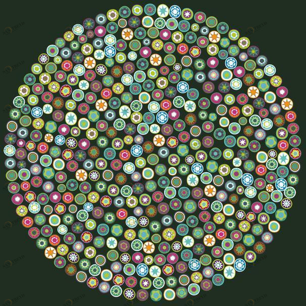 CONCEPTUWALL Клейкое оформление на флизелиновой бумаге Millefiori sun-id-1349943