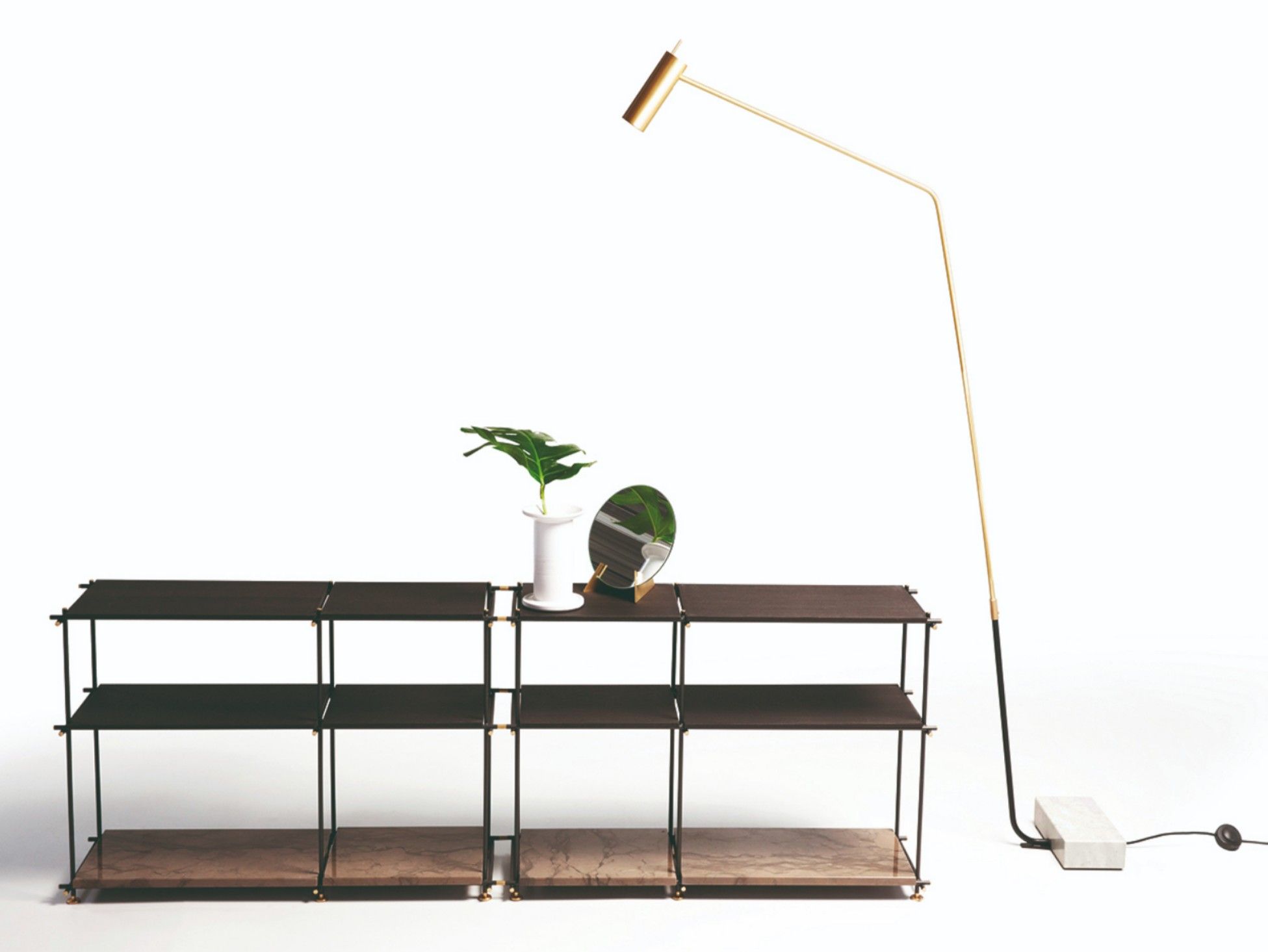 Секционный книжный шкаф из дуба Vibieffe E_spirit Book ARCH-00049793