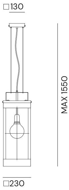 Il Fanale Подвесной светильник для улицы из железа Lanterne 266.18.ff - Вид №1