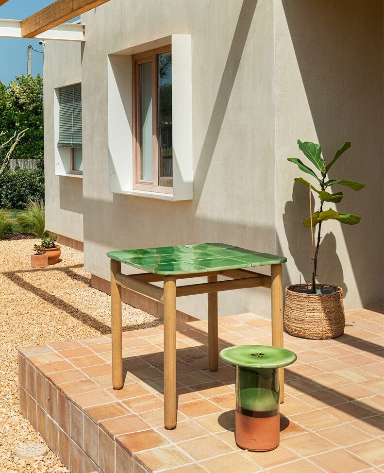 Керамический квадратный садовый стол calma Brava ARCH-00129899 - Вид №2