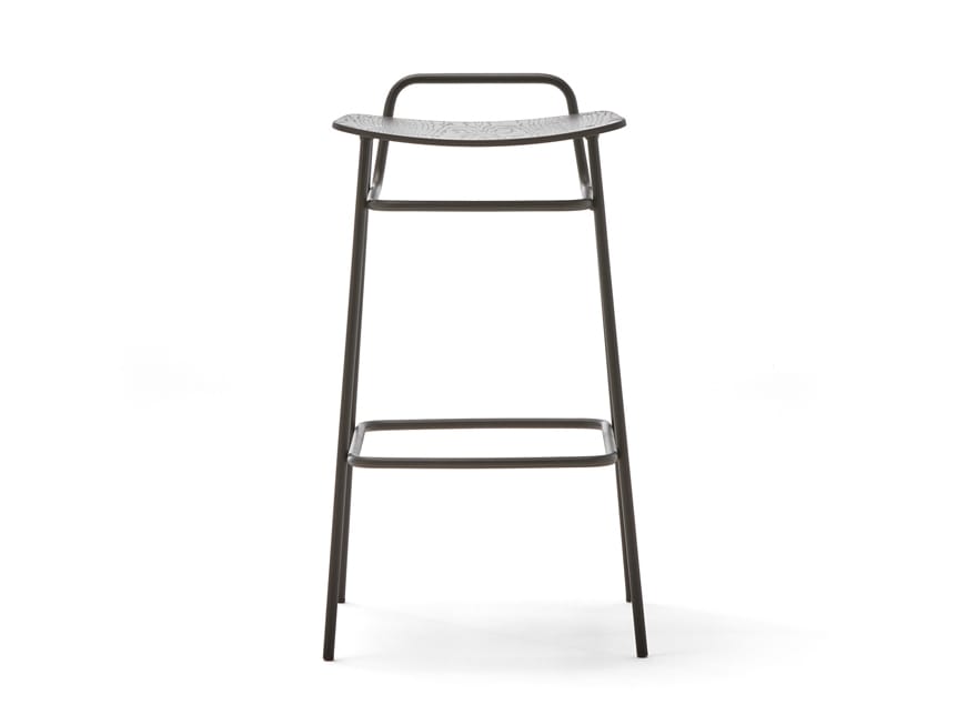 Высокий металлический табурет с подставкой для ног Blasco&Vila Fosca ARCH-00137481 - Вид №4