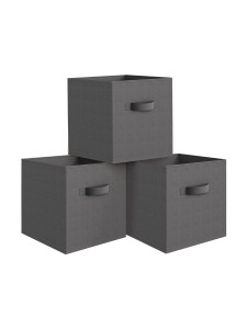 91111317 Набор коробов стеллажных 3 шт B1-BOX-3K 28x28x28 см нетканый BASIC STLM-0490106 VALIANT