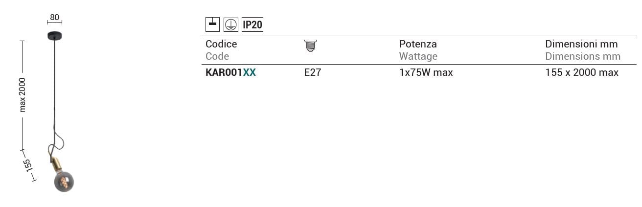 Металлический светодиодный подвесной светильник Rossini Illuminazione Караоке ARCH-00016660 - Вид №1