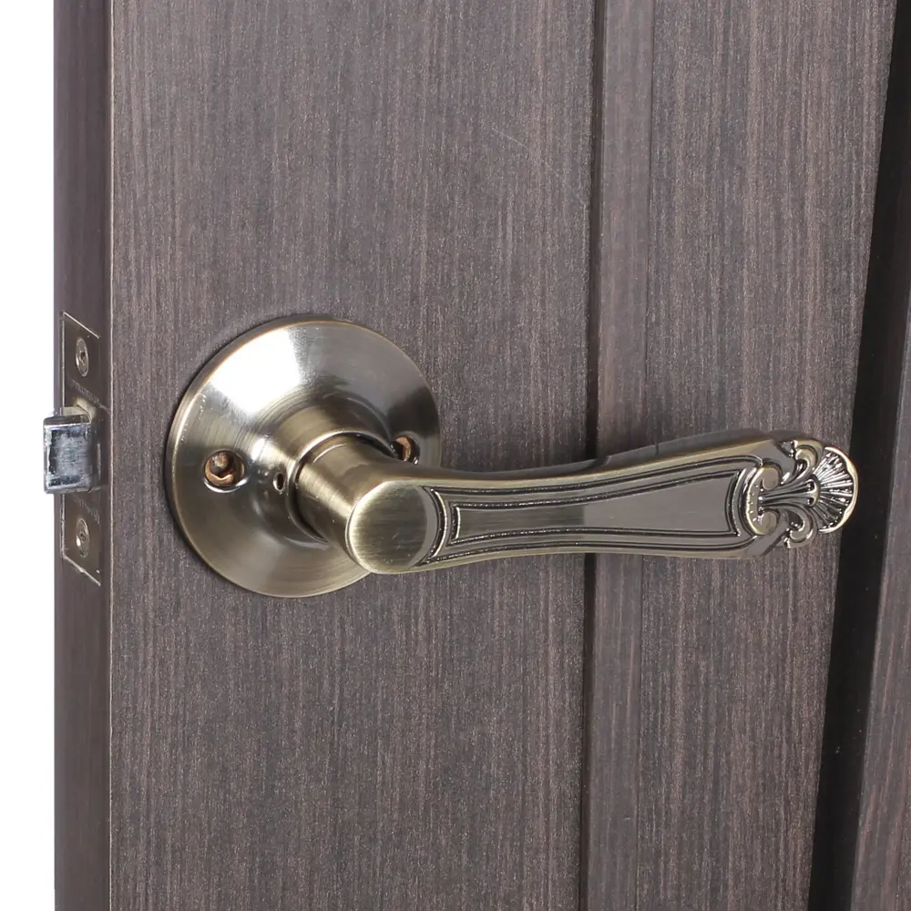 Ручка защелка 637/BL АB-E (бр) кл/фик FUARO STLM-2148104 - Вид №5