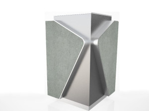 Стальные стойки для мусора