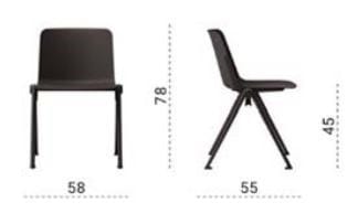 Стул из полипропилена с мягким сиденьем Las Mobili художественная литература ARCH-00105257 - Вид №7