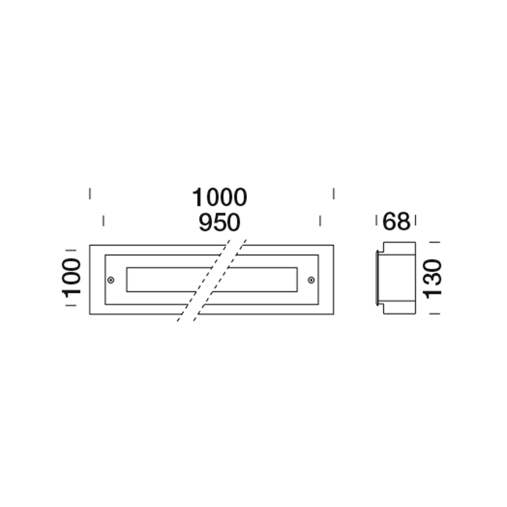 8496563 Встраиваемый в пешеходный пол Platek TETRA INCASSO 900  TETRA ВСТРАИВАЕМЫЙ 900 - 18 LED 4000K 26°  - Вид №2
