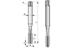 15780262 Метчик, машинный DIN 371, HSS M 2х0,4 мм 101020 Bucovice Tools