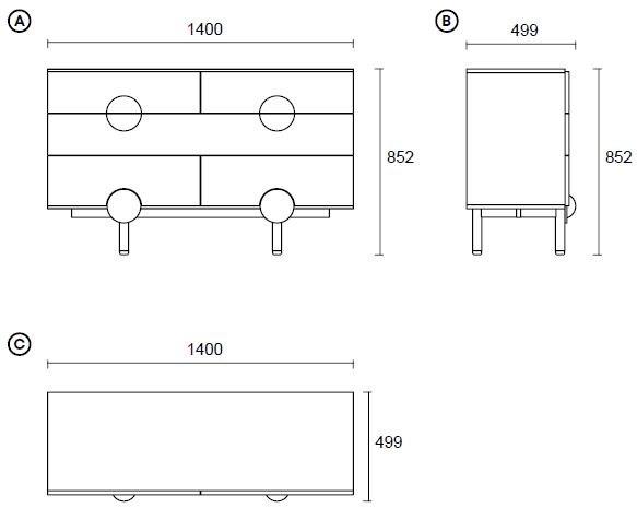 Enza Home Лакированный комод из мдф Ottavia sun-id-1396645 - Вид №4