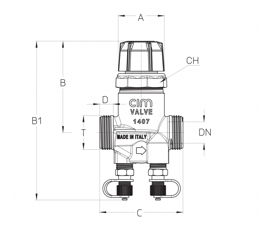 CIMBERIO CIM 717LF 34DN15 Клапан балансировочный автоматический CIM 717  - Вид №1