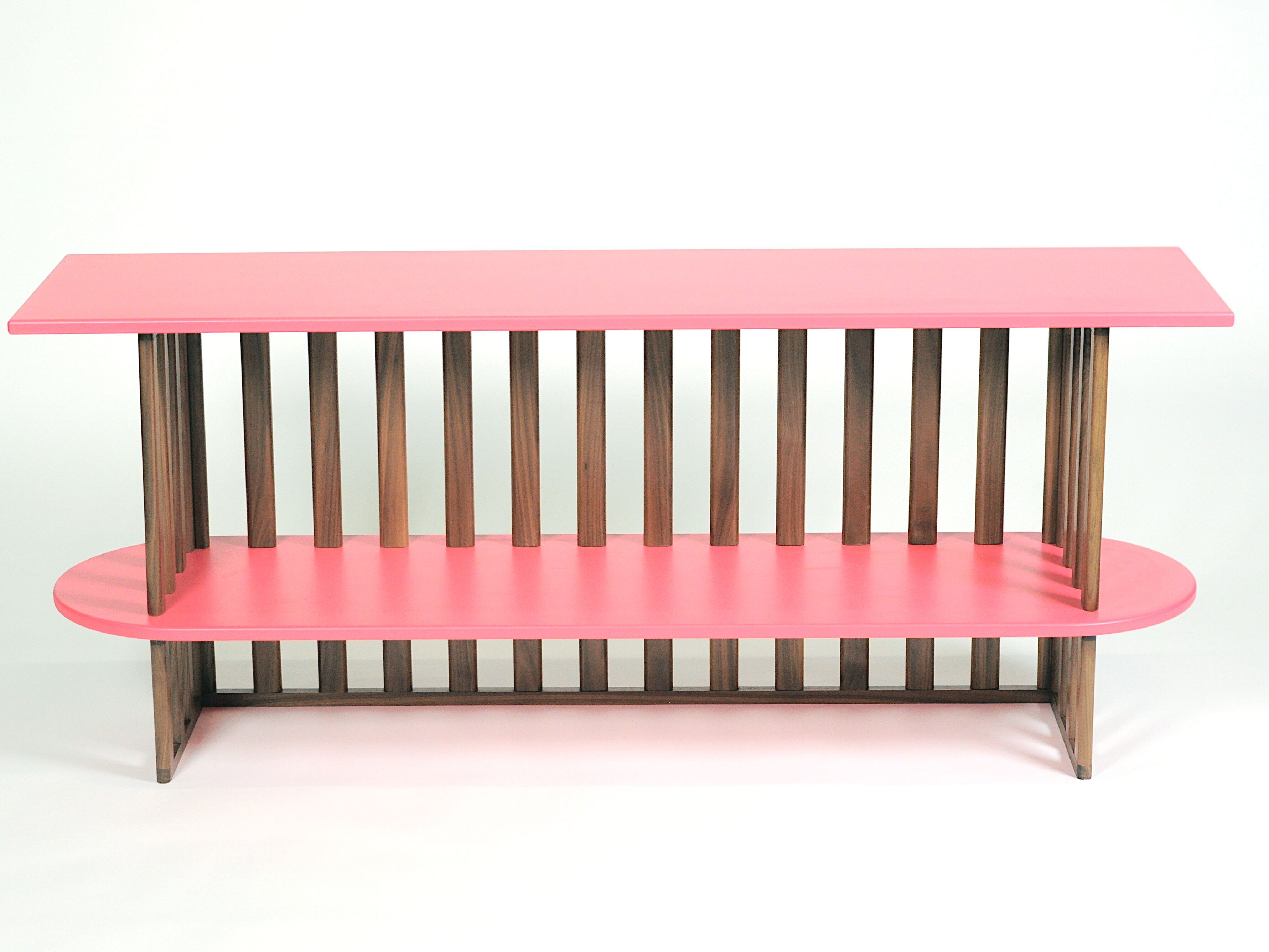 Книжный шкаф из массива дерева с двумя полками Medulum ARCH-00025873 - Вид №7