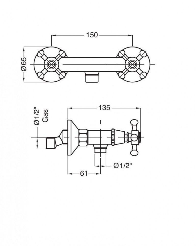 Смесиель MIGLIORE Lady ML.LAD-946.CRDO для душа - хром/золото  - Вид №3