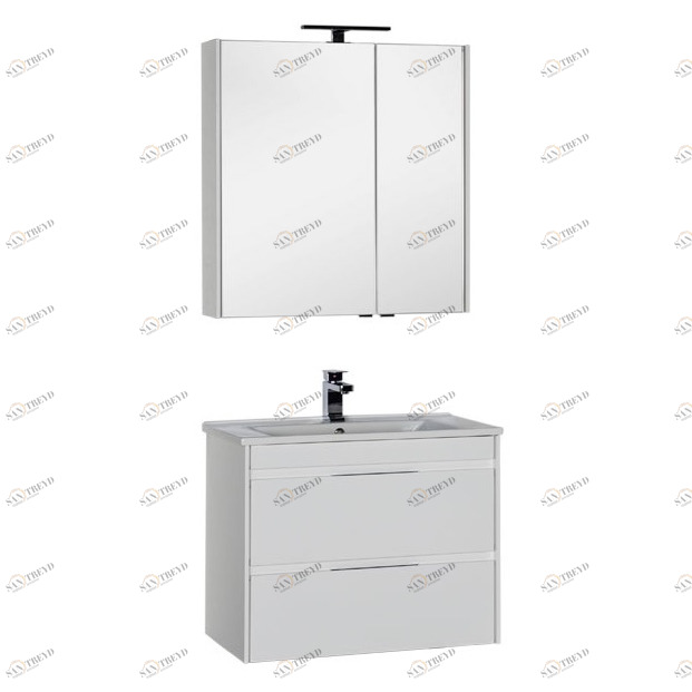 Комплект мебели Aquanet Тулон 85 белый 00183627