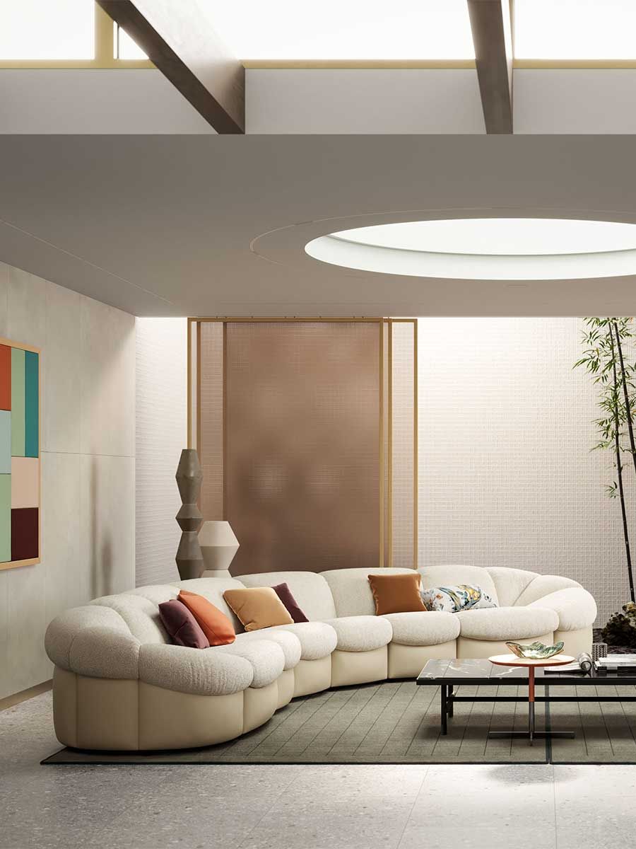 Кожаный модульный диван Poltrona Frau коллекция - диваны и кресла ARCH-00027966 - Вид №3