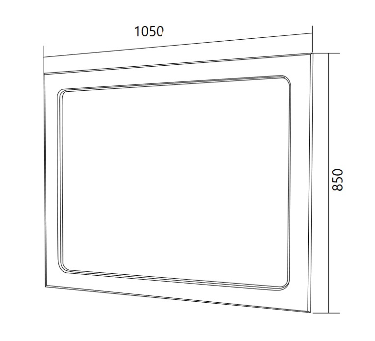 У71972 Зеркало Прованс 105 Белый глянец 1 Marka Прованс - Вид №1