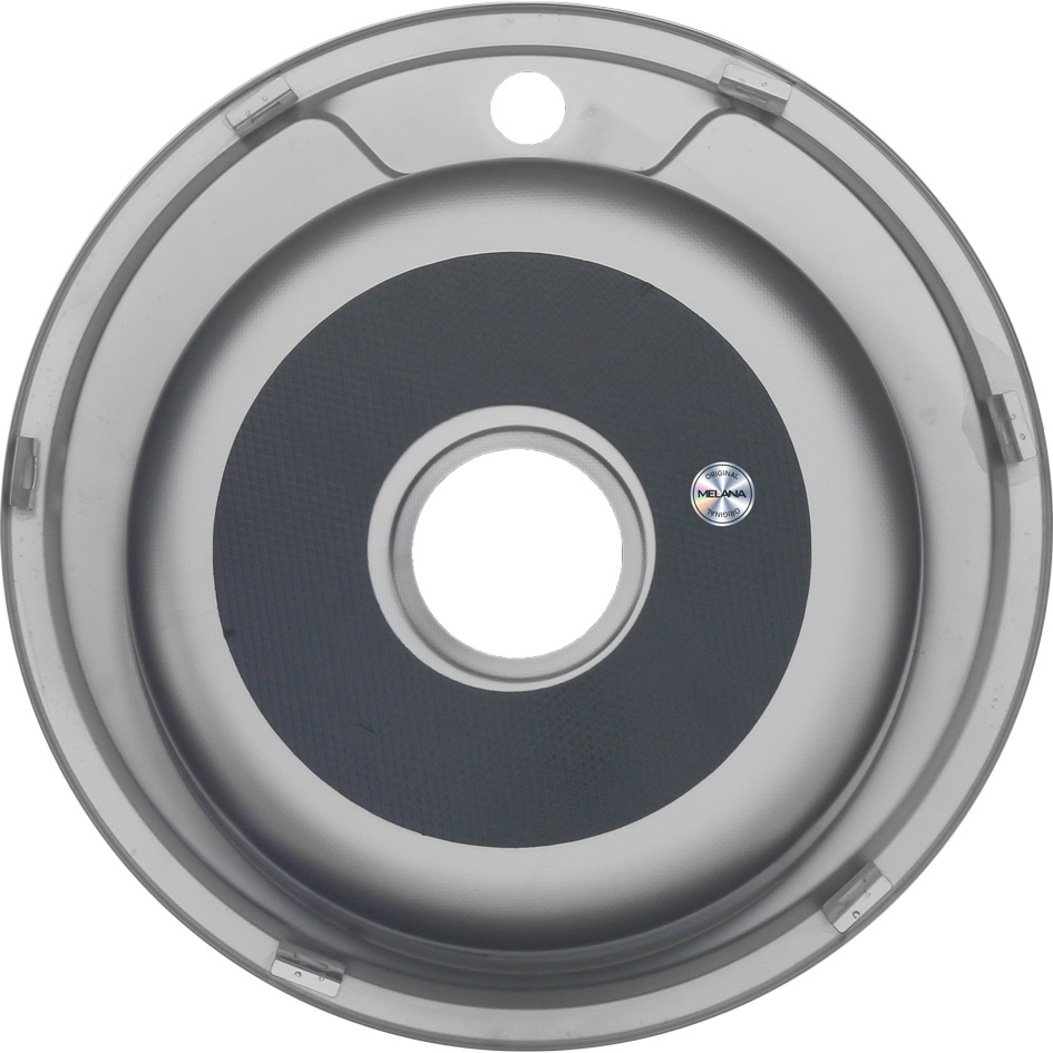 Мойка 490 MELANA 0,6/170 ДЕКОР врезная круглая с сифоном (151Dta*16) 151Dta(*16) - Вид №1