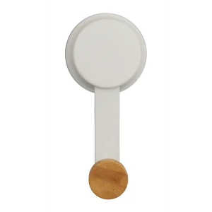 Крючок Аквалиния одинарный на присоске металл цвет белый