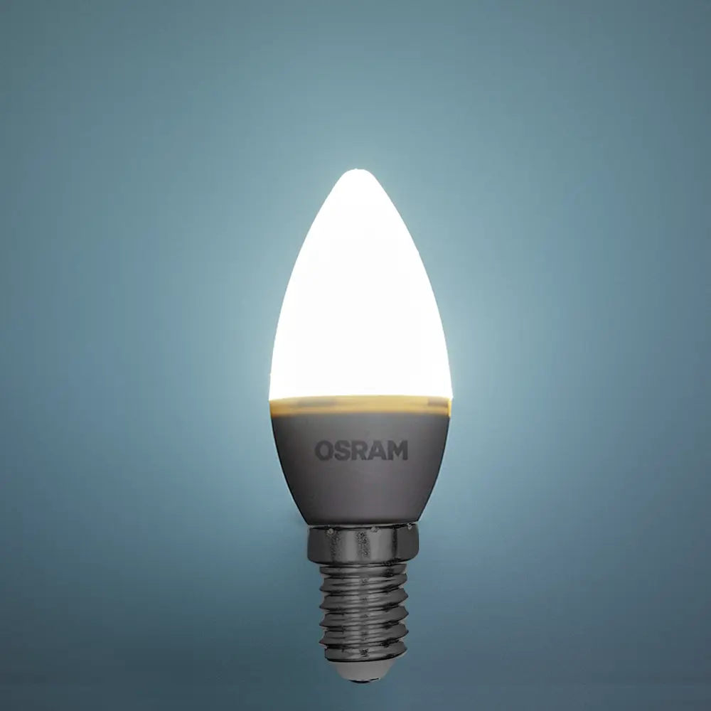 Лампа светодиодная Osram свеча 5Вт 470Лм E14 холодный белый свет 85100544 STLM-2190313  - Вид №2