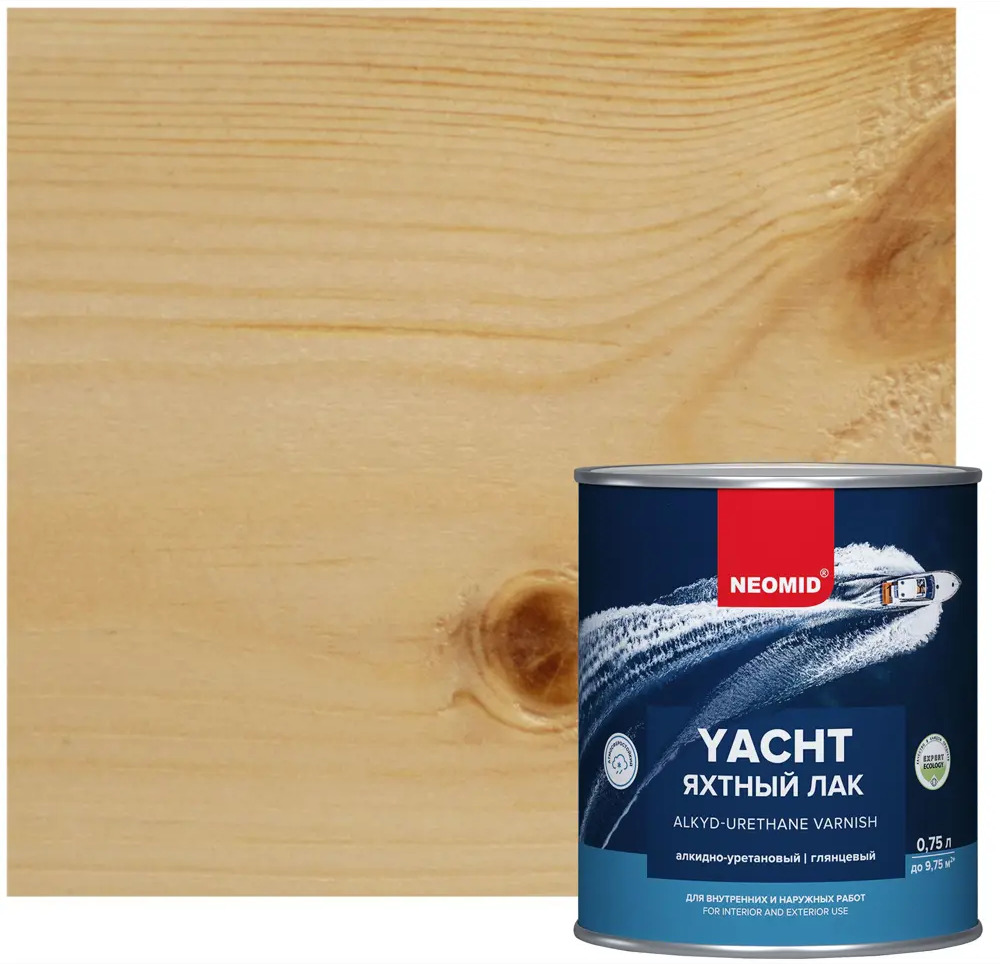 NEOMID Яхтный лак для дерева с УФ-защитой 0.75 л 85180726