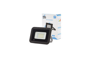 16835785 Прожектор LED с датчиком движения 30W VLF1-D-30-6500-B 6500К 2700Лм 220V IP65 1013400 VKL electric