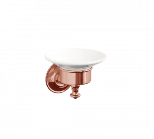 Gentry Home Настенный керамический подстаканник Sun Розовое золото GH103215