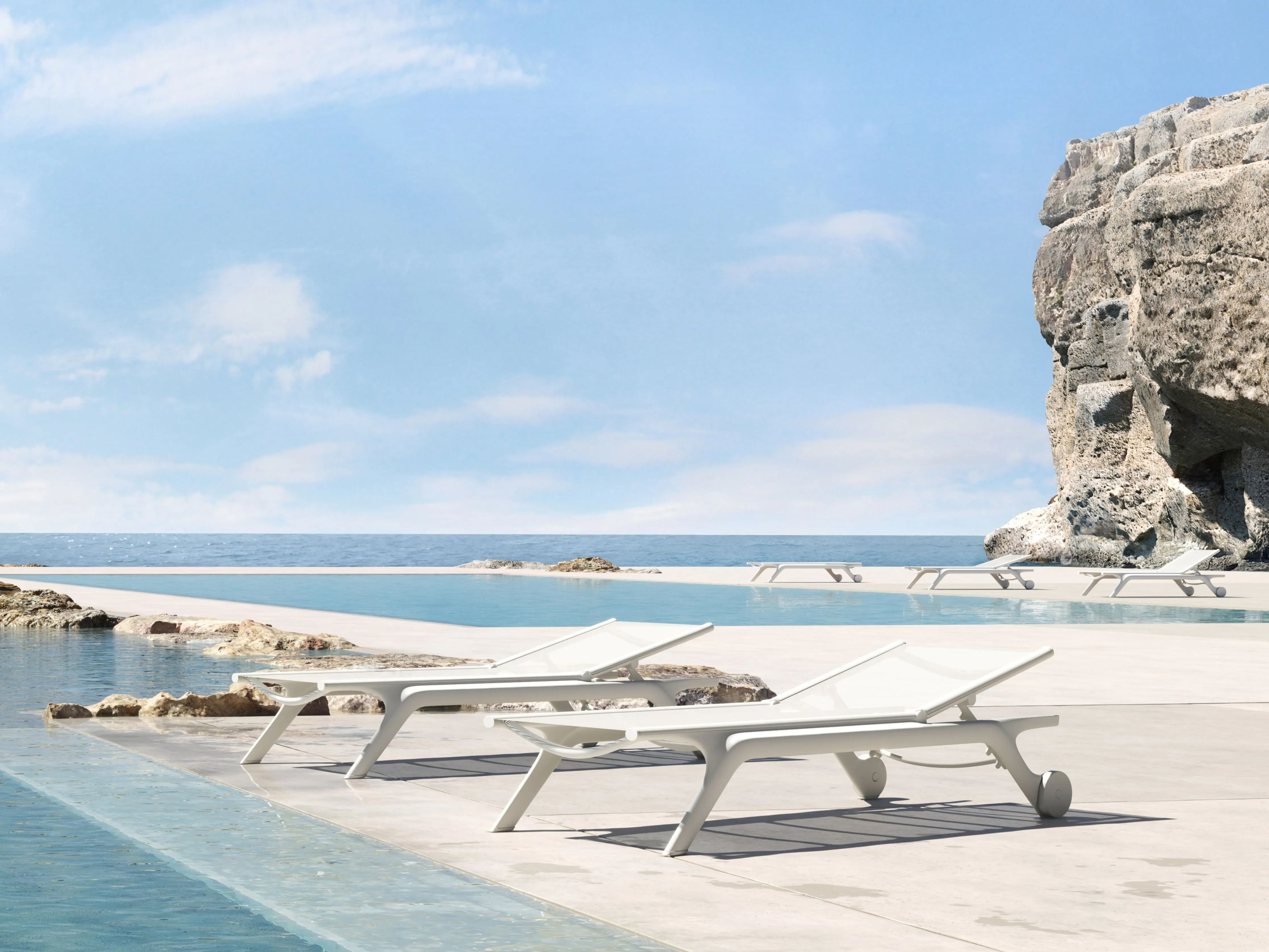 Лежак для сада с колесами Vondom Африка ARCH-00077519 - Вид №9