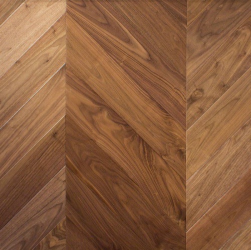 Паркет Ёлка Marco Ferutti Louvre Американский Орех Европейский (Грецкий) Любая на выбор (Гладкая) 400х70 мм 2600700106 - Вид №3