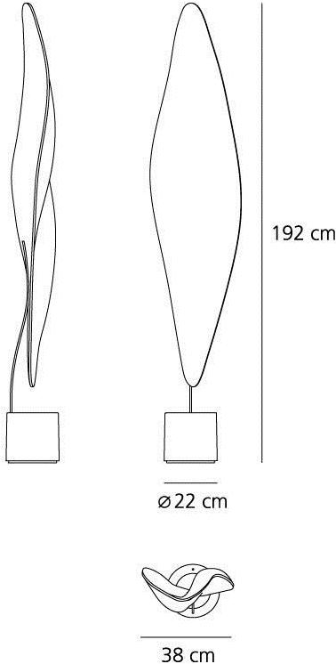 Artemide Торшер с отраженным светом Cosmic leaf 1504010a - Вид №1