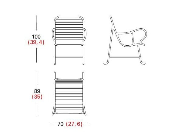 Садовое кресло с подлокотниками BD Barcelona GARDENIAS ARCH-00038428 - Вид №6