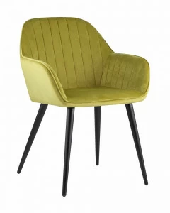 Кресло с мягкими подлокотниками зеленое "Кристи" STOOL GROUP ДИЗАЙНЕРСКИЕ 00-3946316 Зеленый