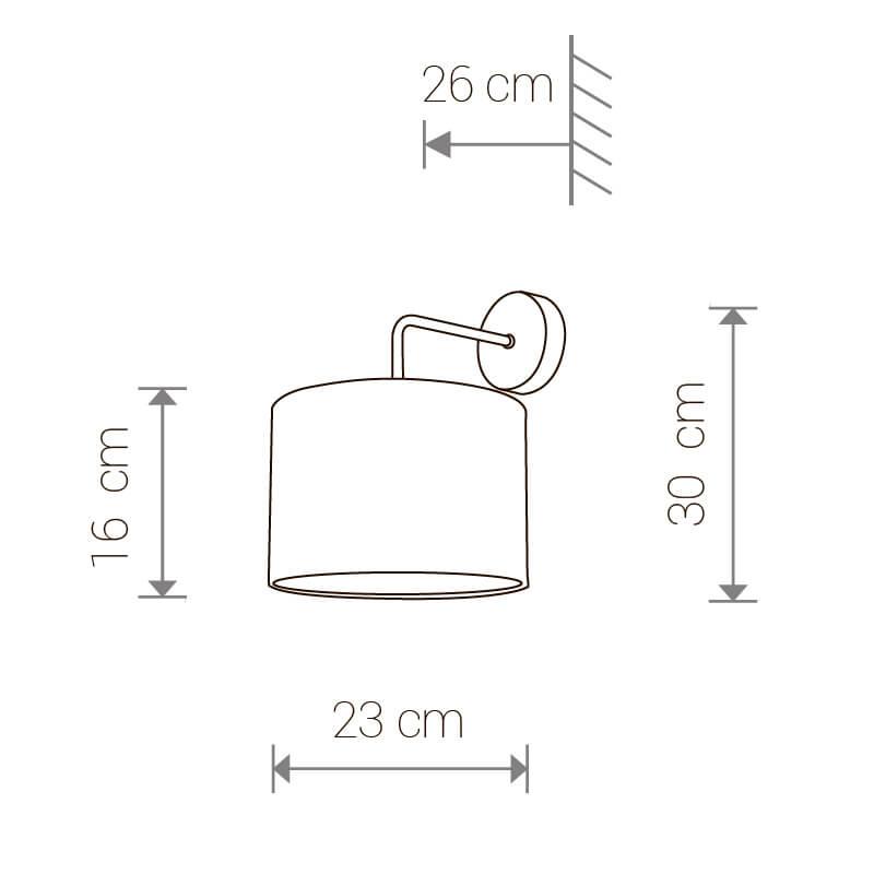 Бра настенное коричневое Nowodvorski Alice 9081 NOWODVORSKI ALICE 00-3929578 Коричневый - Вид №1