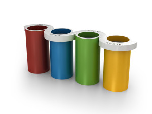 Оцинкованная стальная мусорная корзина для мусора