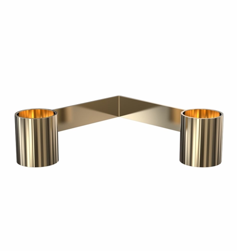 FROST Подсвечник 2004 » золото Нержавеющая сталь Золото N2004-GO  - Вид №3