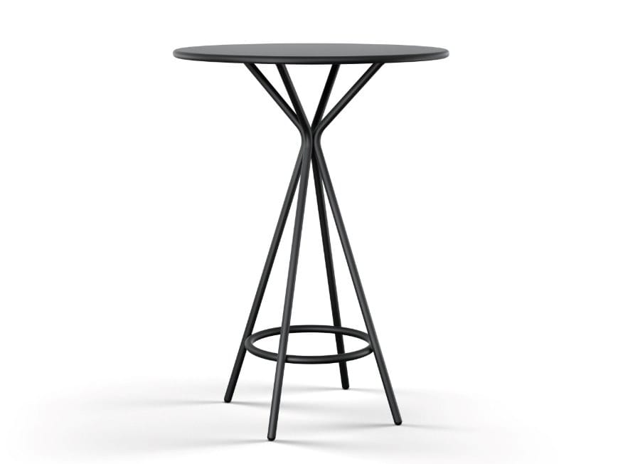 Высокий круглый стол из стали с порошковым покрытием Brunner crona steel ARCH-00060552