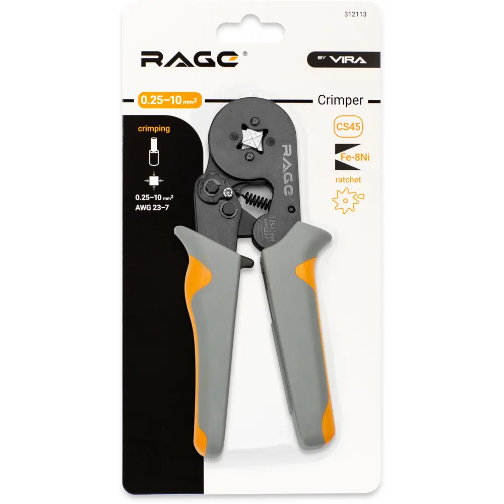 Профессиональные пресс-клещи RAGE для обжима наконечников до 10 мм² 89319797 STLM-0846880 - Вид №3