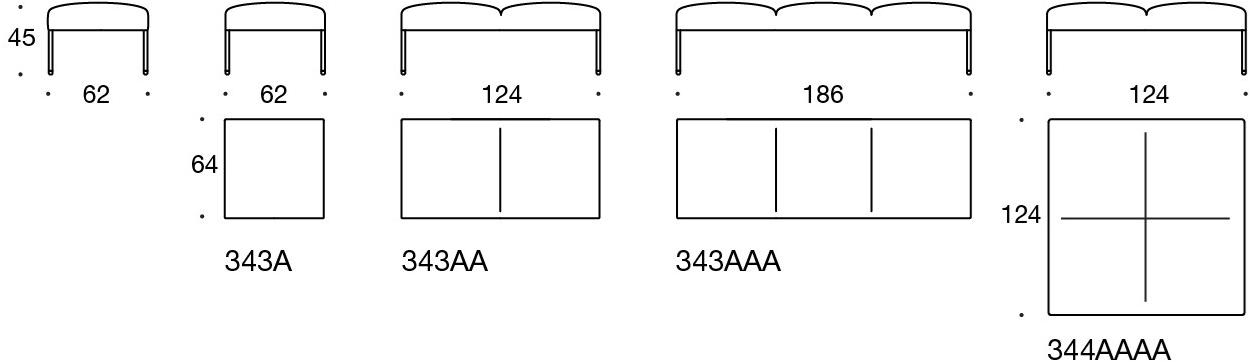 Martela Модульная скамья с мягкой подкладкой Noora sun-id-1374479 - Вид №1