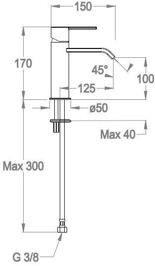 Fir Italia Смеситель для умывальника, однорычажный The outfit 4611210_2 - Вид №2