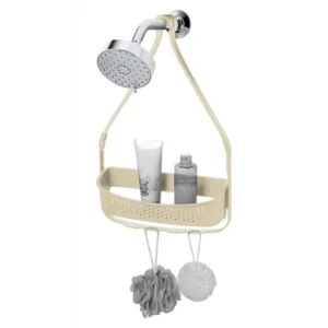 Полка для ванной прямоугольная Raindrops W5682-1 одноярусная 32 см цвет ваниль