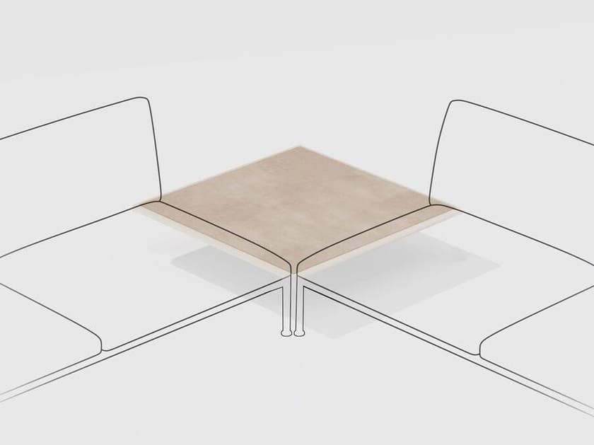 Низкий садовый стол из керамогранита FAST Roè ARCH-00072607